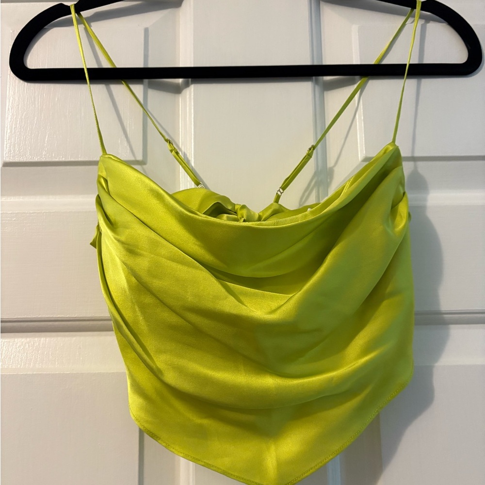 Lime Green Satin Set